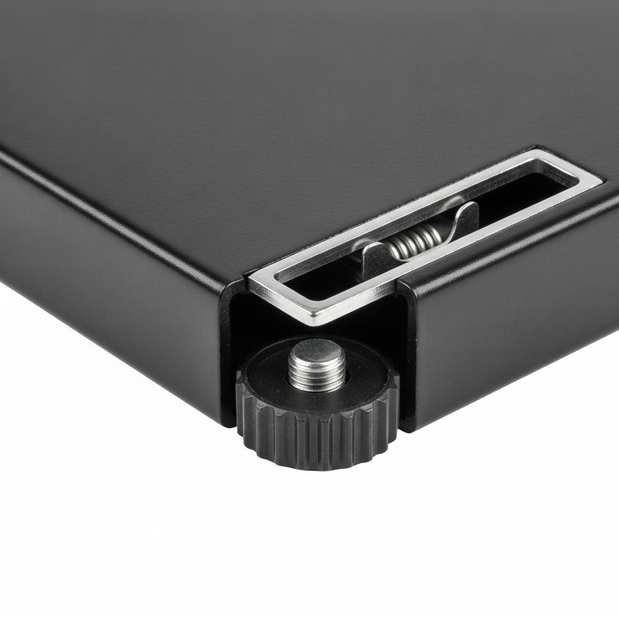 "Wire Grid Panel Floor Base Stand (Black)"