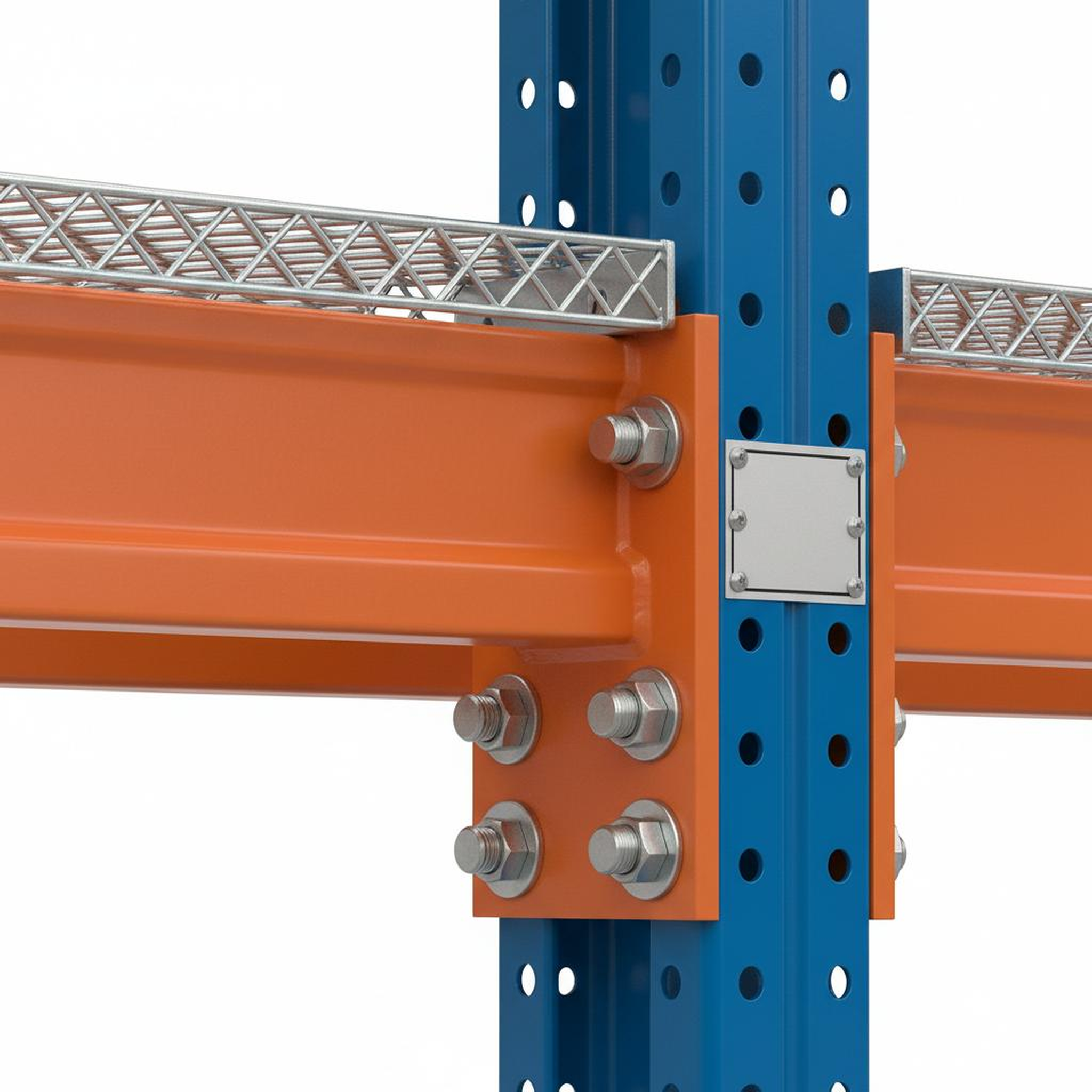 "Heavy-Duty Pallet Racking Frame and Beam Kit (96 x 42 inches)"
