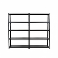 "Black Industrial Boltless Shelving Unit (5-Tier, 48 x 24 x 72 inches)"