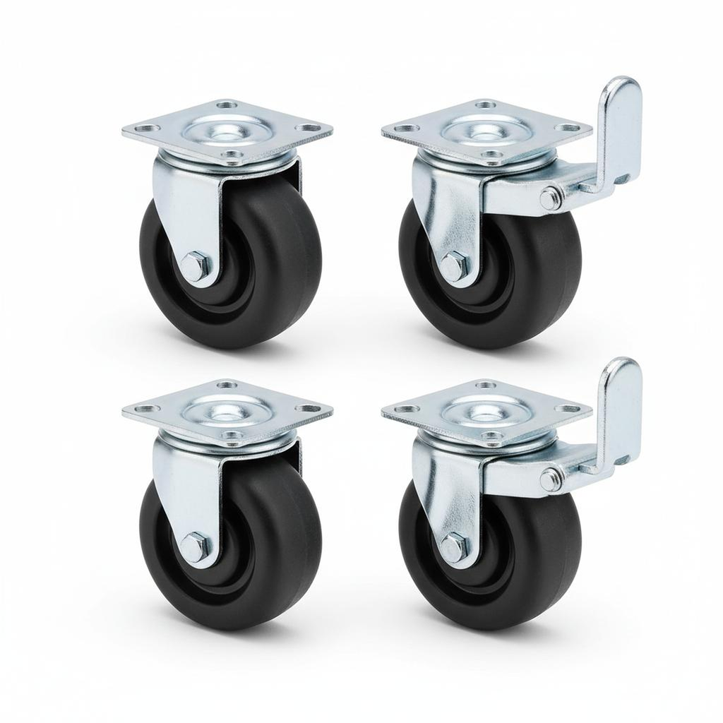 "Office Partition Panel Caster Wheel Set (4-Pack)"