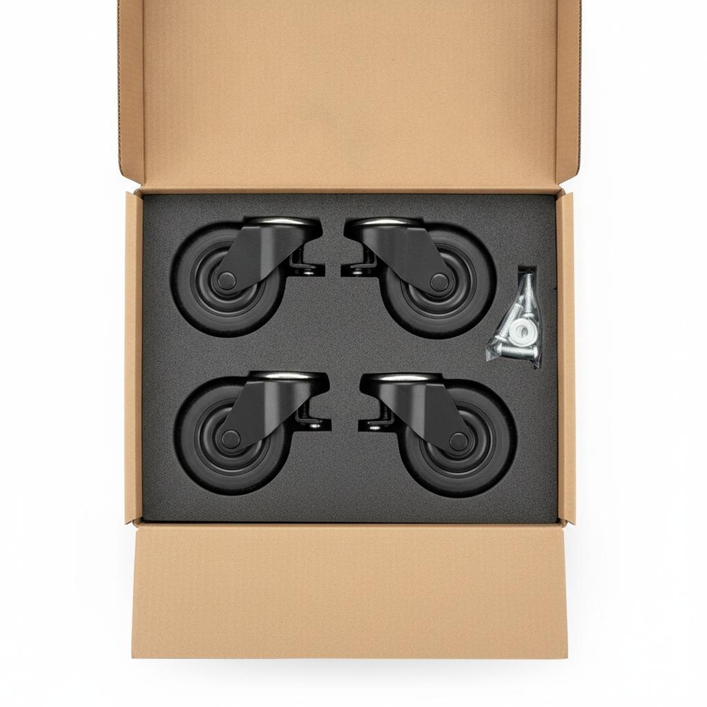"Office Partition Panel Caster Wheel Set (4-Pack)"