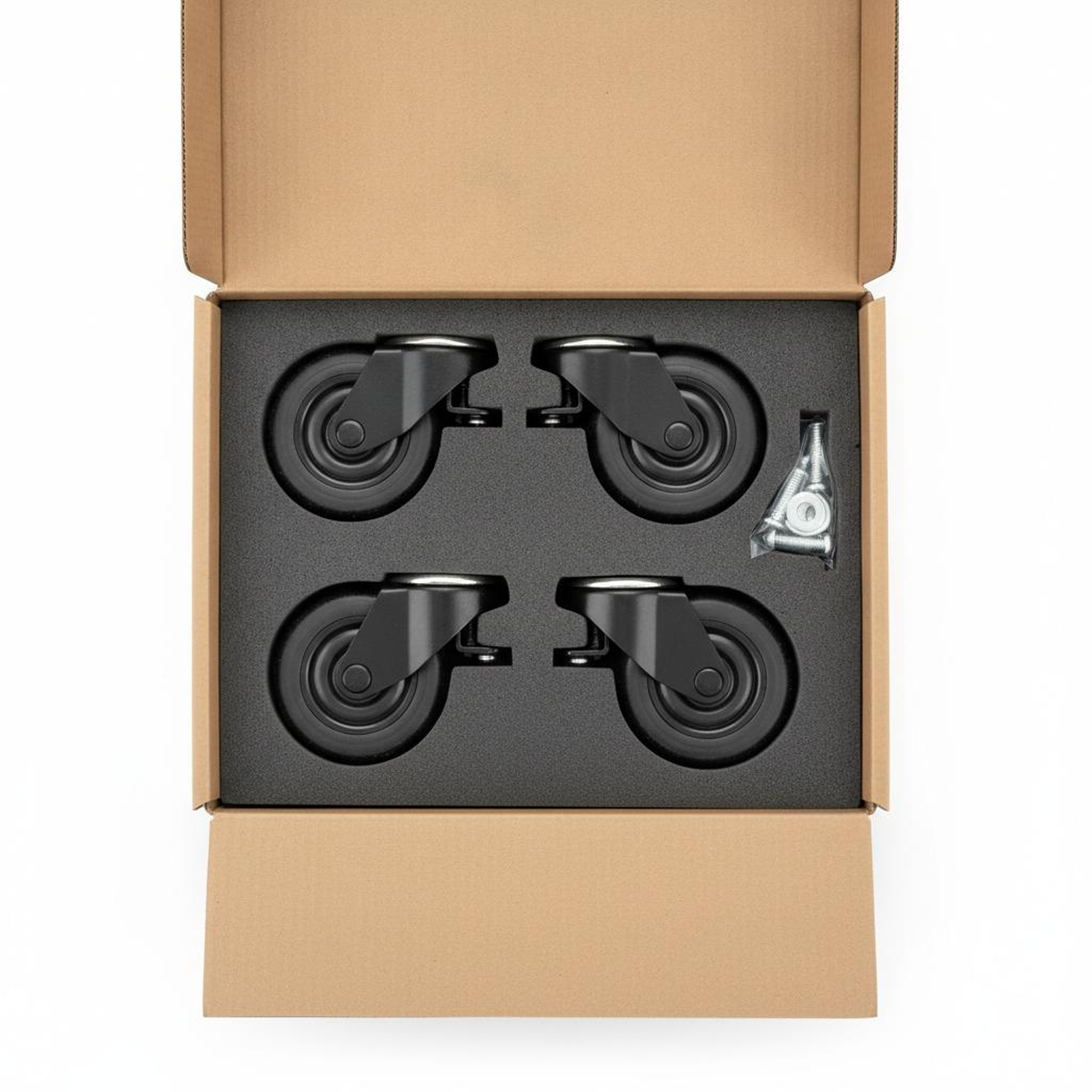 "Office Partition Panel Caster Wheel Set (4-Pack)"
