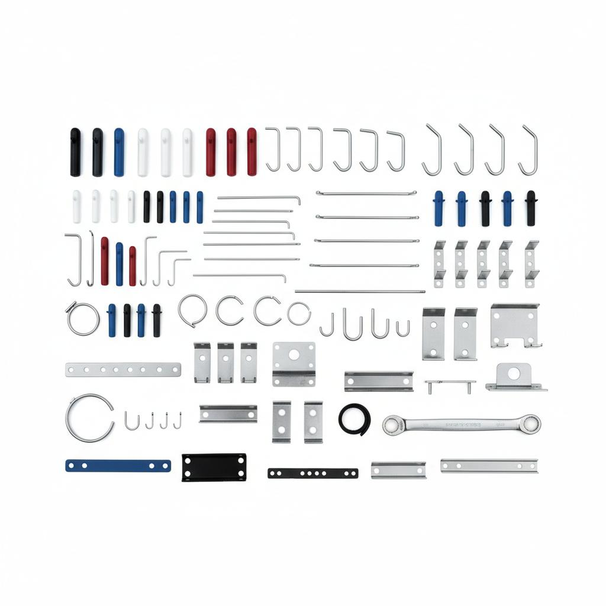 "Standard Pegboard Peg and Accessory Kit (50-Piece)"