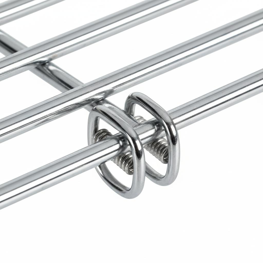 "Wire Shelf Divider for Industrial Shelving (4-Pack)"