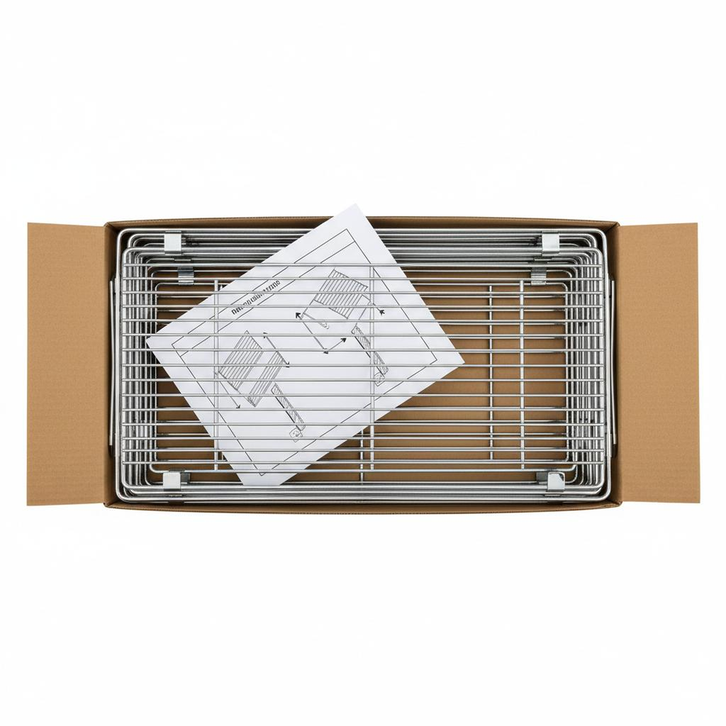 "Wire Shelf Divider for Industrial Shelving (4-Pack)"