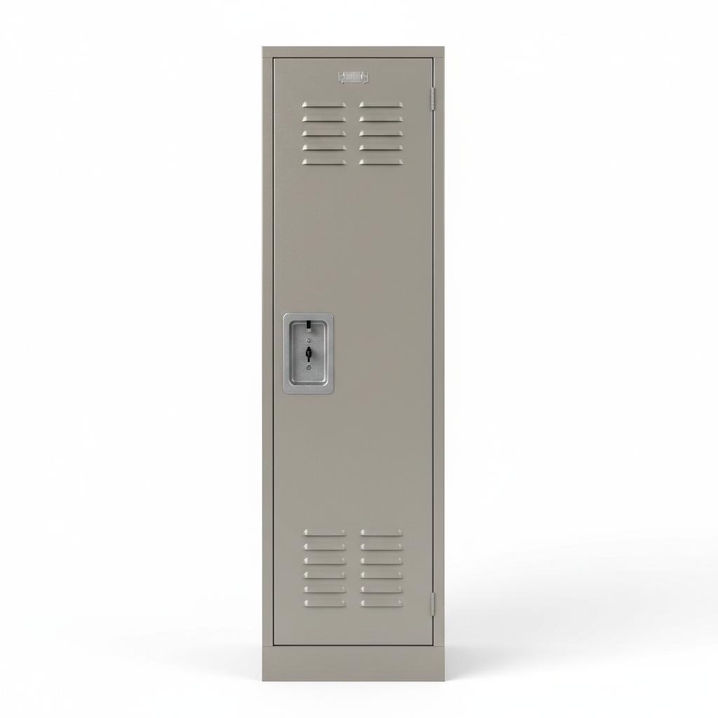 "Single-Tier Steel Storage Locker (Gray)"