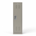 "Single-Tier Steel Storage Locker (Gray)"