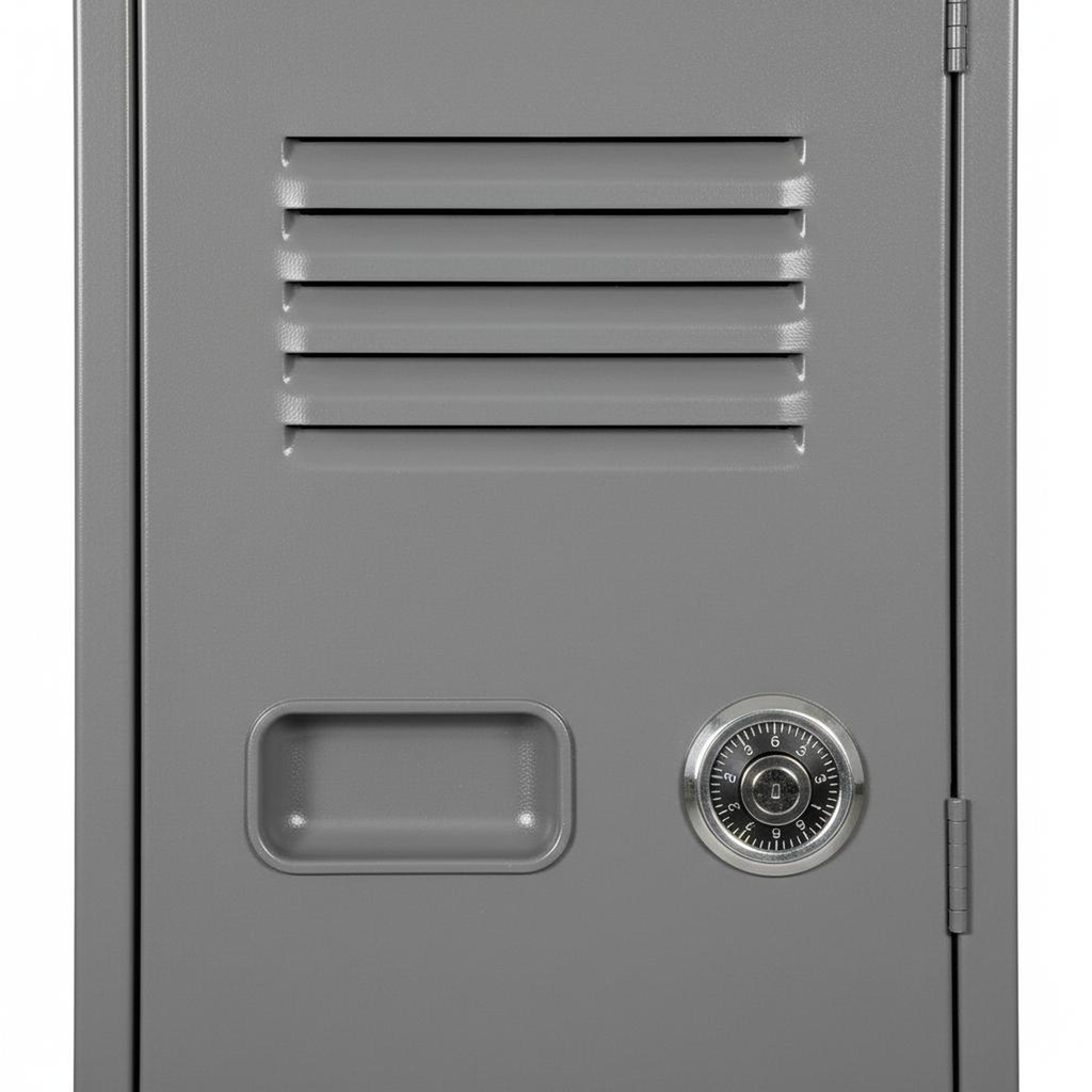 "Single-Tier Steel Storage Locker (Gray)"
