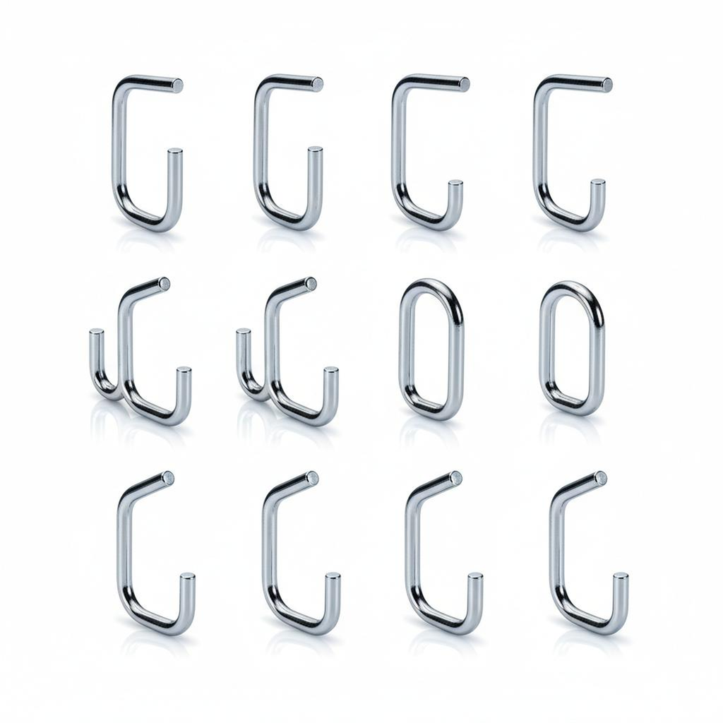"Wire Grid Panel Hook Assortment (12-Piece)"